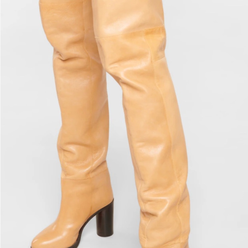 Isabel Marant Beige Leather Boots